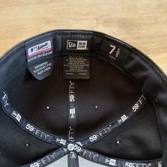 New Era Arizona Diamondbacks Logo A 59FIFTY Black Fitted Hat 7 5/8 - Picture 5 of 6